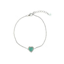 PULSEIRA PRATA 925 CORAÇÃO