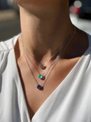 Colar Ponto de Luz Tanzanita 8MM