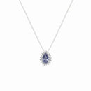 Colar Gota Tanzanita Borda Princesa