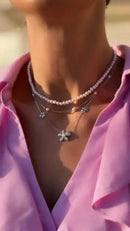 Colar Choker Pérolas P