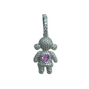 PINGENTE PRATA 925 MENINO E MENINA