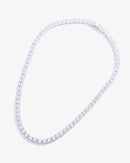 Colar Riviera Leticia Cristal 5mm (42 cm - 4 garras) - Prata 925