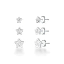 Trio de Pino Estrela P de Prata