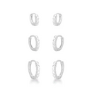 Trio Argola Pontos Coloridos Cravejados