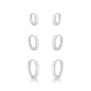 Trio Argola Pontos Coloridos Cravejados