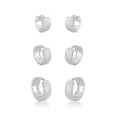 Trio de Brinco Argola Trabalhado