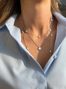 Colar Longo Trevos Madrepérola P