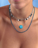 Colar Olho Grego Azul - Prata 925