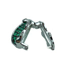 PINGENTE PRATA 925 CHARM SAPO ESMERALDA