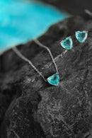 Colar Coração Turmalina Paraíba