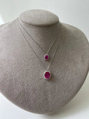 Conjunto Oval Iza Safira Pink