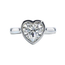 Solitário Coração Moissanite