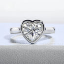 Solitário Coração Moissanite