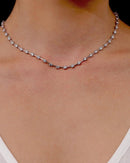 Conjunto de Fio de Faca em Prata 925