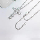 Colar Cruz Sagrada Moissanite