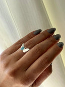 Anel Borboleta Lisa em Prata 925