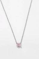 Colar Mini Trevo Kunzita