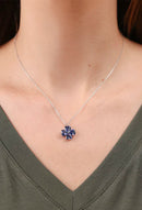 Colar Trevo Tanzanita