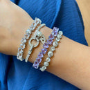 PULSEIRA CORAÇÕES PRATA 925