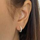 Trio de Prata Cravejado Uma Fileira