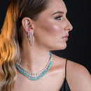 Colar Riviera Turmalina prata 925