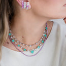 Colar Riviera Turmalina Fio Faca Prata 925