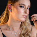 Brinco coracao prata 925