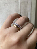 Aliança Inteira Prata 925