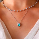 Colar Oval Lauren Esmeralda Colombiana