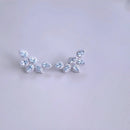 Brinco Ear cuff Gotas Água Marinha