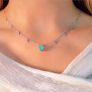 Colar Realeza Gota Esmeralda Colômbiana