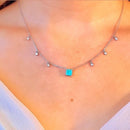 Choker Flávia Esmeralda Colômbiana