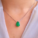 Colar Gota Esmeralda
