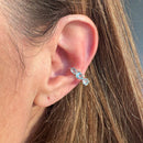 Piercing Charme Água Marinha Prata 925