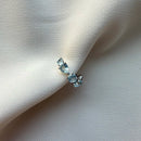 Piercing Charme Água Marinha Prata 925