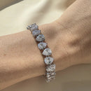 Pulseira zircônias gotas