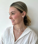 Conjunto Coração Microcravação - Corrente Esferas