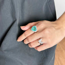 ANEL PRATA 925CORAÇÃO FUSION