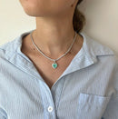 Pingente Coração Liz - Esmeralda Colombiana