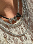 Pingente Coração Liso em Prata 925 Banho de Ródio Branco