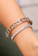 Pulseira Riviera Navete - 3mm x 5mm, Zircônia Branca