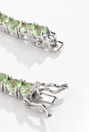 Pulseira Riviera 4 Garras - 4mm, Zircônia Lime Green