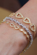 Pulseira Riviera Turim - Zircônia Branca