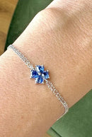 Pulseira Trevo Tanzanita