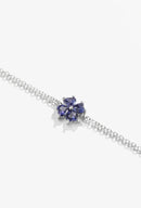 Pulseira Trevo Tanzanita