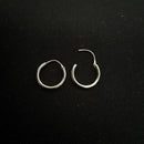 Trio Argola Rebitada Fio 1,2mm de Prata