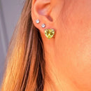 Brinco Coração Yellow Fance