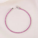 Pulseira Riviera Safira Rosa