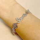 Pulseira Símbolos Cravejada