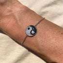 Pulseira Yin-Yang Cravejada
